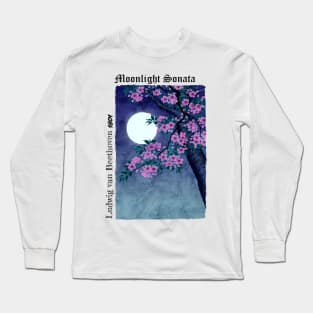 Moonlight Sonata - White Long Sleeve T-Shirt